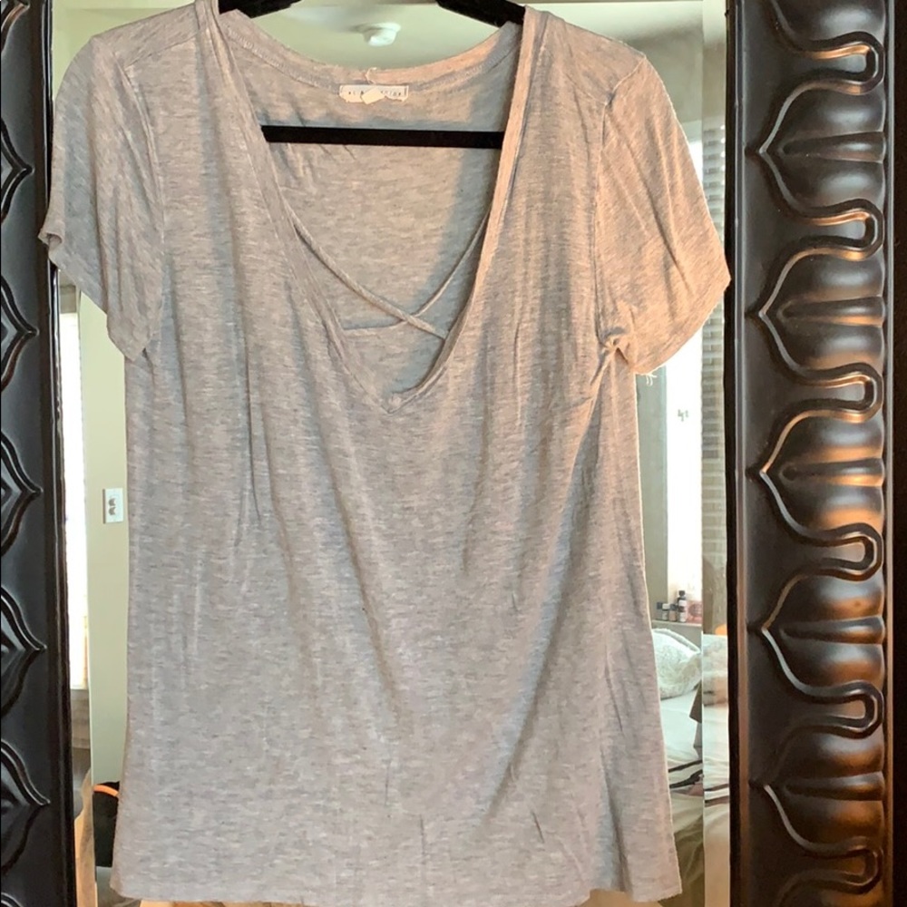 Grey soft tee
